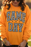 RTS Gold Checkered Game Day Sweatshirt-Ships in 2-3 Weeks