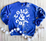 Comfy & Cozy Bleached Sweatshirts- Ships in 1-2 weeks