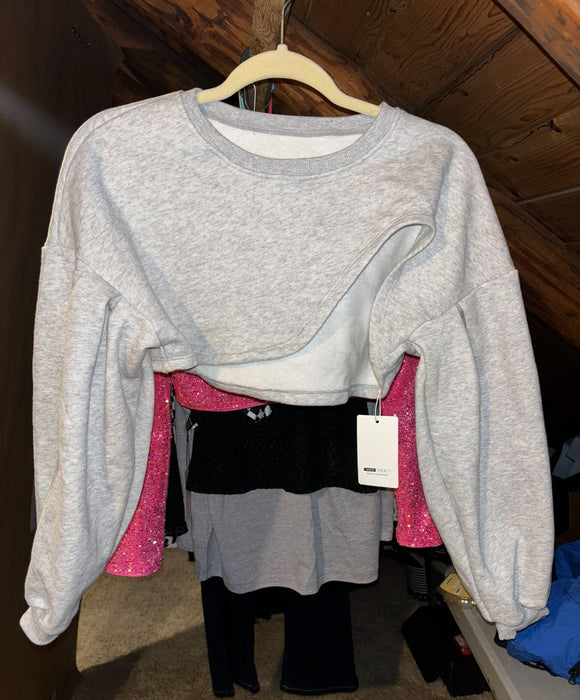 Assymetrical Crop Sweatshirt