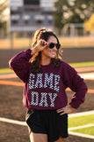 RTS Maroon Checkered Game Day Sweatshirt-Ships in 2-3 Weeks