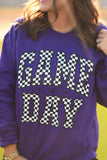 RTS Purple Checkered Game Day Sweatshirt-Ships in 2-3 Weeks