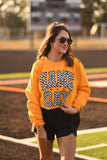 RTS Gold Checkered Game Day Sweatshirt-Ships in 2-3 Weeks