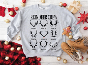 Reindeer Crew Sweatshirt- Ships in 1-2 weeks