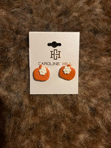 Pumpkin Floral Earrings