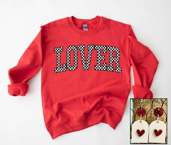 Lover Red Sweatshirt- Ships in 1-2 weeks