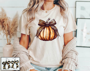 Bow Pumpkin tee - Ships in 1-2 weeks-