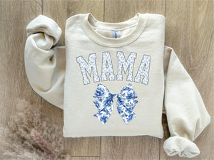 Mama Coquette Bow Sweatshirt- Ships in 1-2 weeks