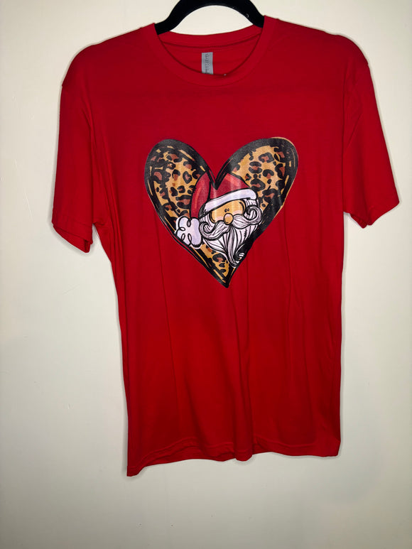 Leopard Santa tee - In stock