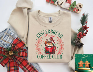 Gingerbread Coffee Club Sweatshirt- Ships in 1-2 weeks