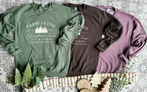 Farm Fresh Christmas Trees Sweatshirt - Ships in 1-2 weeks