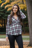 Pinky Plaid - Peplum