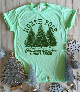 North Pole Christmas Tree Farm Tee- Ships in 1-2 weeks