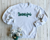 Thankful- Puff Ink Sweatshirt - Ships in 1-2 weeks